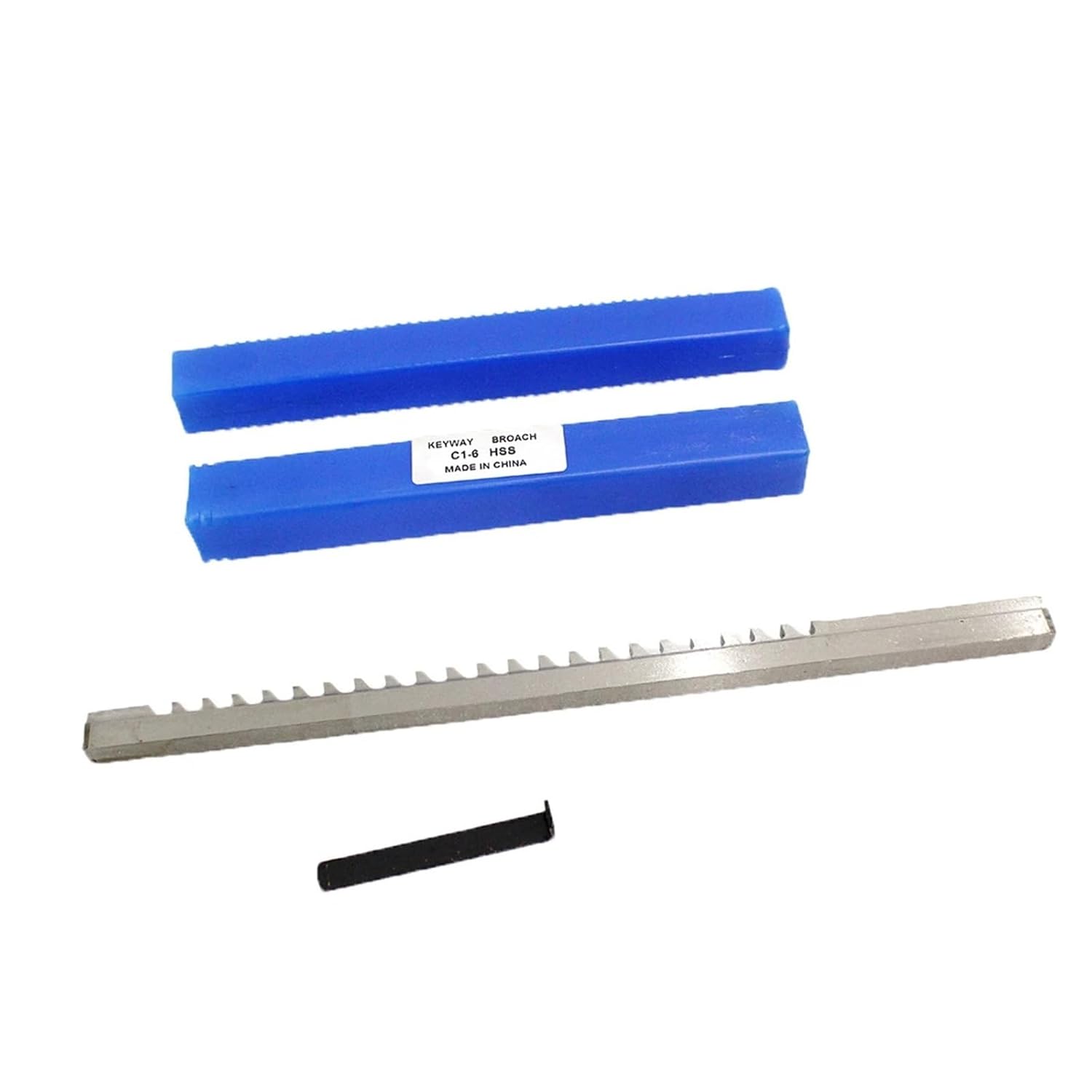 6mm C1 Push-Type Keyway Broach Metric Size HSS Keyway + Shim Cutting Tool for CNC Router Metalworking for Metalworking, Lathe