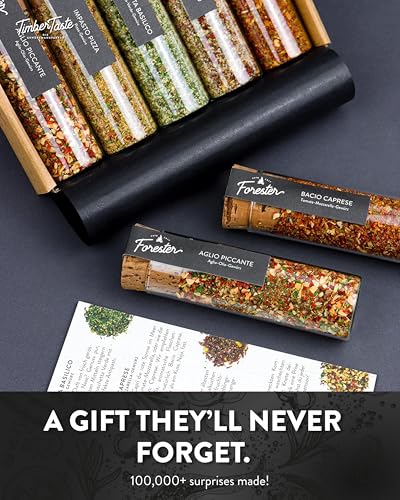 image for TIMBER TASTE® Italian Spice Gift Set - Gourmet Flavors of Italy - Ita