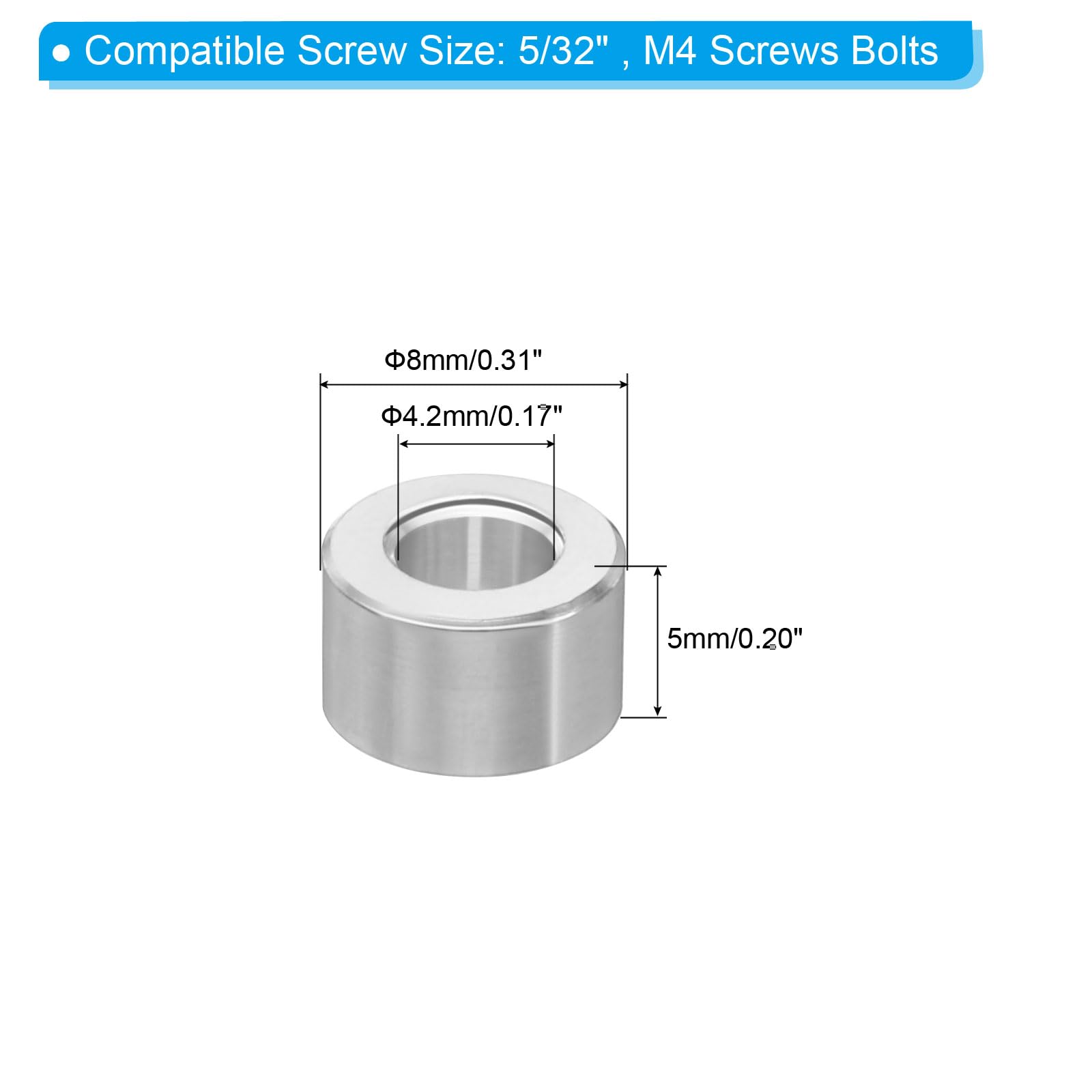 PATIKIL M4 Aluminum Spacers - Image 2