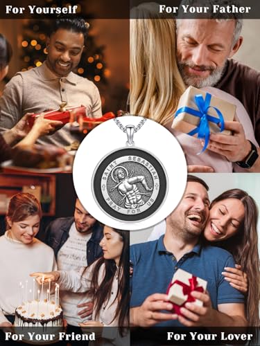 Collier argent 925 protection religieuse contre l'usure du temps