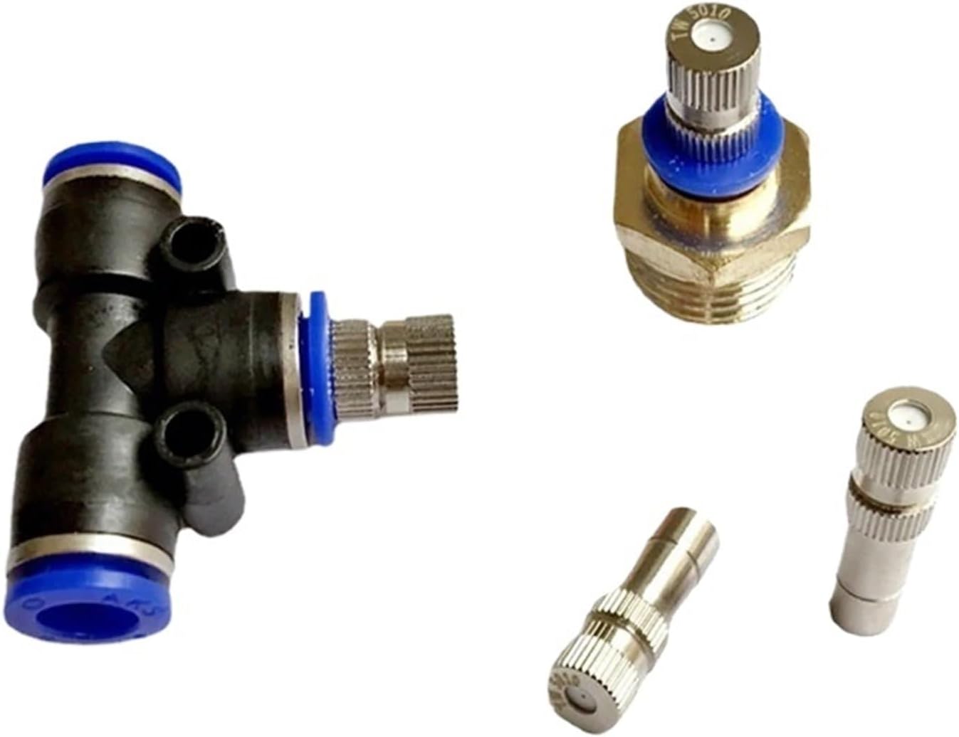 5pcs 6mm Nozzles Low Pressure Misting Cooling System Humidify Watering Landscapingc Sprayer Atomizing Slip Lock Quick Connectors(Nozzles 0.6mm)