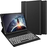 ♥ Deutsches QWERTZ Tastatur für alle 9-11 Zoll Tablet. Zum Beispiel: Samsung Galaxy Tab, iPad, Huawei MediaPad, Amazon Fire Tablet usw.