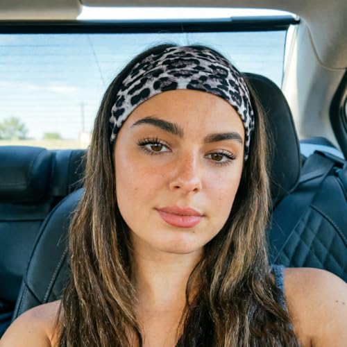 Image of DRESHOW 4 Pack Turban Headbands for Women Wide Vintage Head Wraps Knotted Cute Hair Band Accessories