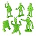 TimMee Galaxy Laser Team Big Space Figures - Bright Green 6pc Set Made in USA