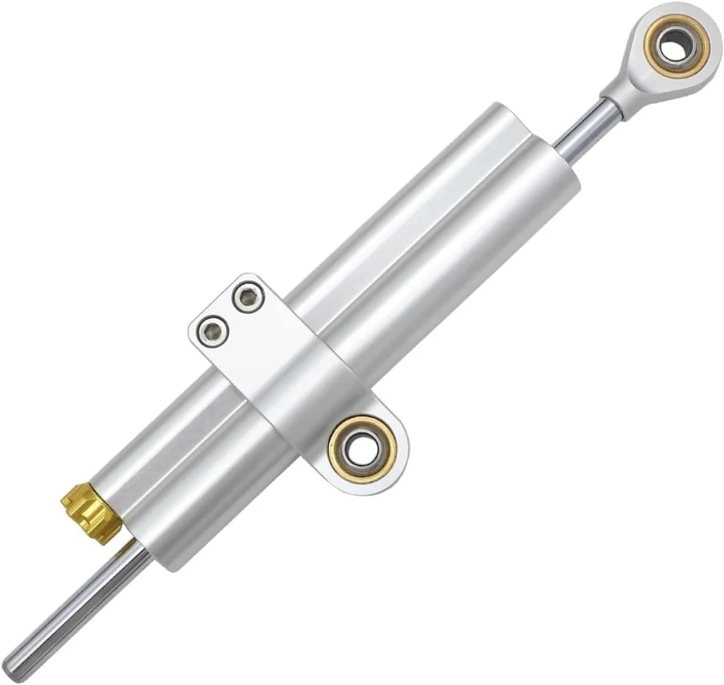 Fit for Motorcycle Universal Steering Damper Adjustable Stabilizer Anti-Wobble Shock Absorber Steering Damping Steering Damper Stabilizer