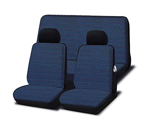 Coprisedili in cotone per Cinquecento Seicento Panda 1986 1987 1988 1989 1990 1991 1992 1993 1994 1995 1996 1997 1998 1999 2000 2001 2002 2003 specifici 750 4x4 1000 Country Club Young Sporting
