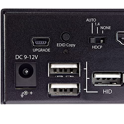 Image of StarTech 2-Port HDMI KVM Switch, 4K 60Hz UHD HDR, USB 3.0, Audio, TAA