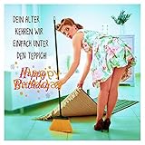 Depesche 5326.015 Glückwunsch-Karte zum Geburtstag mit 3D Motiv, Geburtstagskarte, ca. 17 x 17 cm groß, inkl. passendem Umschlag und Innentext