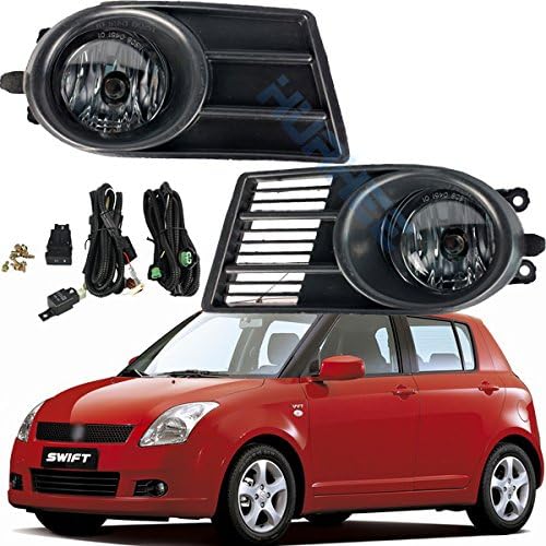 Front Car Bumper Fog Lights/Lamps For Suzuki Swift 2005 2006 / 1Pair With Bulbs Wire Switch Lights Cover HUAHEE_AP0247