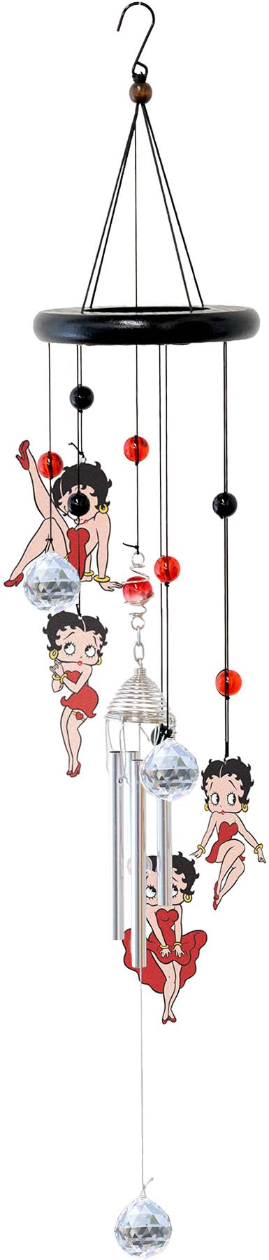 Spoontiques Betty Boop Wind Chime - Outdoor Garden Décor - Decorative Chimes for Yard, Garden, Backyard and Patio Decoration