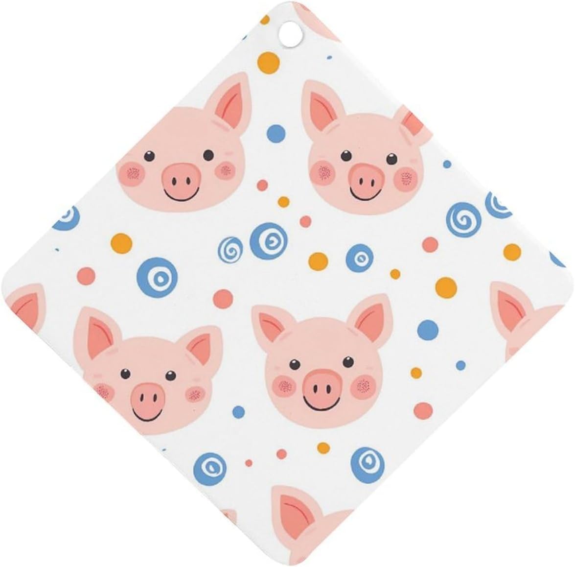 Piglet Polka Dot Swirl Car Air Freshener Hanging Car Scent Cards Decor Interior Accessories