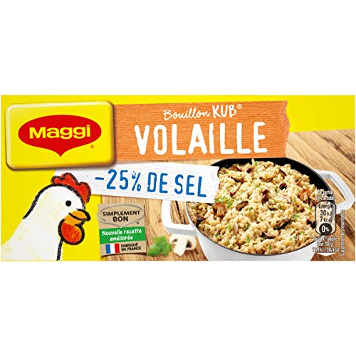 Maggi Kub Geflügelsalz reduziert, 120 g Dose mit 12 Würfeln