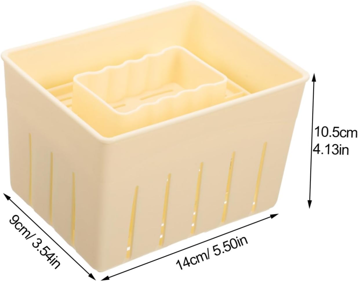 3sets Tofu Press Mold Household Tofu Maker Tool for Diy Cheese Making Compact Lightweight with Smooth Surface Plastic for Cooking