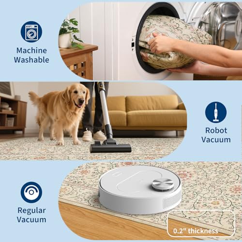 Tapete corredor Boho 2x6 GarveeHome camel antideslizante miniatura 6
