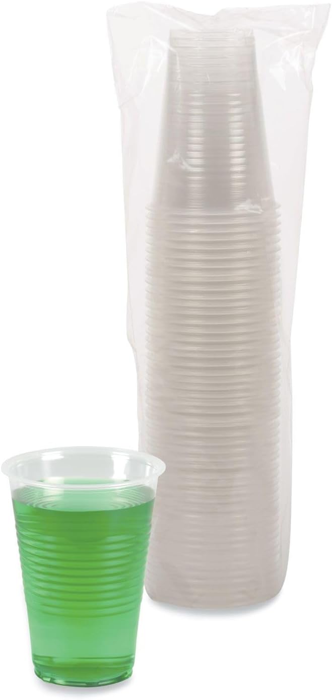 Boardwalk Translucent Plastic Cold Cups, 14 oz, Polypropylene, 20 Cups/Sleeve, 50 Sleeves/Carton