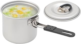 Pot de campamento plegable - Pequeño frasco de leche para acampar | Pot de 700 ml con mango, herramienta de cocina ligera para senderismo, campamento, picnics y viajes de automóviles