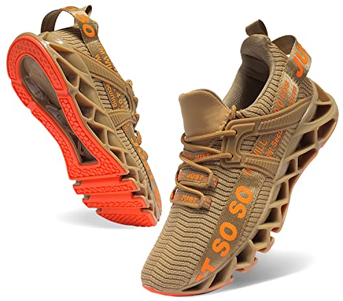 WONESION Mens Athletic Running Outdoor Shoes Blade Gym Workout Jogging Sneakers