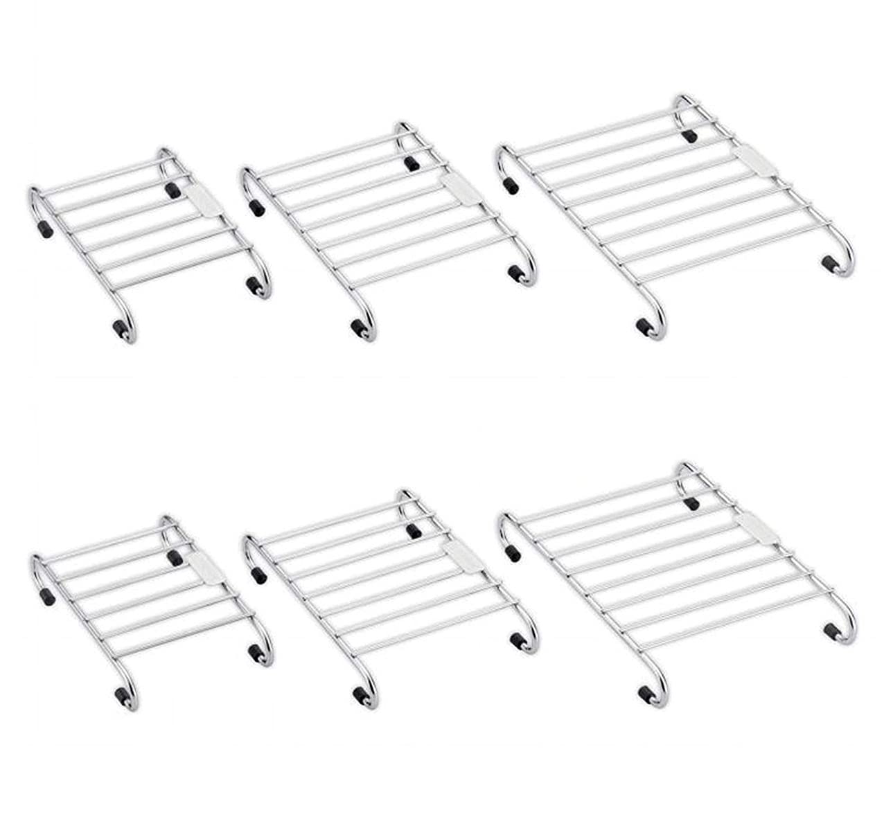 Buy IMOX Stainless Steel Kitchen Hot Plate Stand, Hot Utensil Stand, Hot Vessel Stand, Hot mats