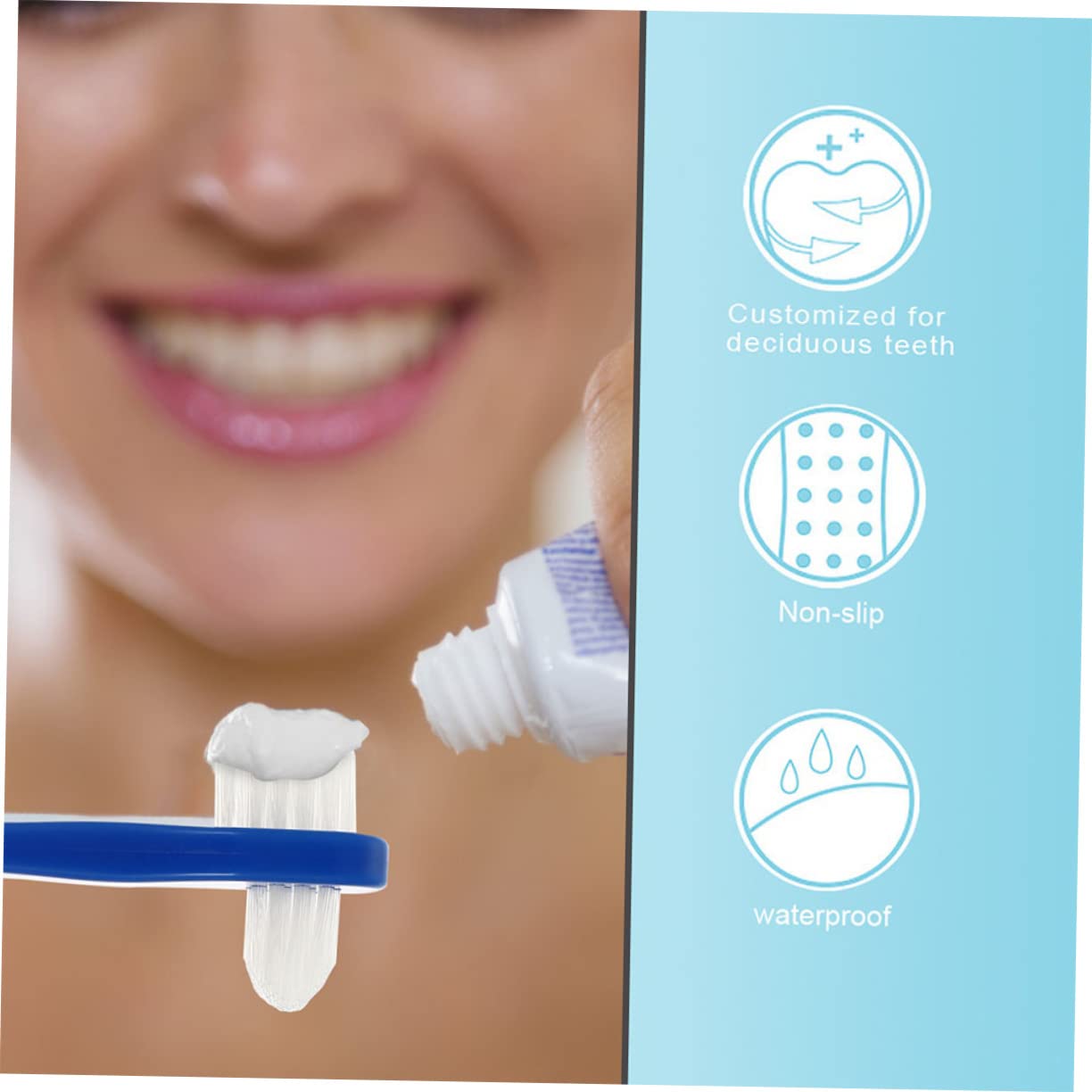 Gatuida 24pezzi Spazzolino Dentiera Portatile Spazzolino Per Adulto Con Doppia Testa Per Orale e Pulizia Protesi Ergonomico e Facile Da Trasportare