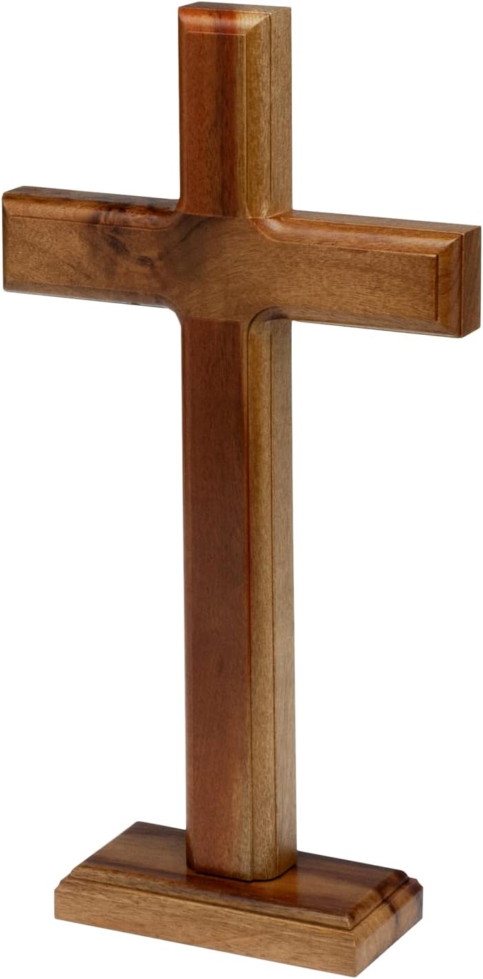 Intercession Standing Wooden Cross (10 inch)