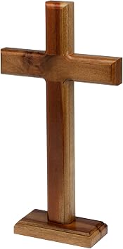 Intercession Standing Wooden Cross (10 inch)