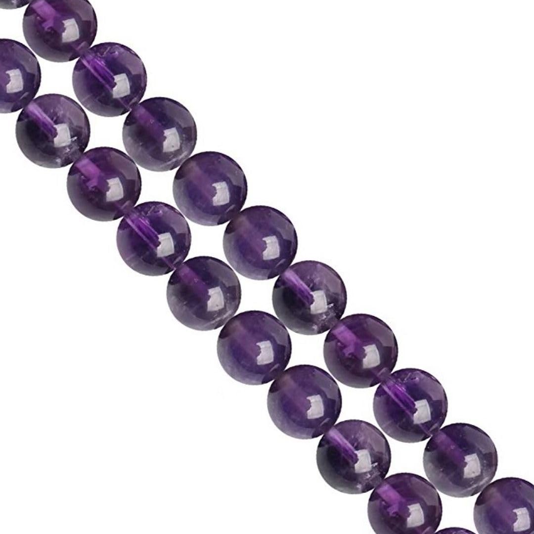 70pcs Adabele Lab Created Purple Amethyst Gemstone 10mm Round Beads
