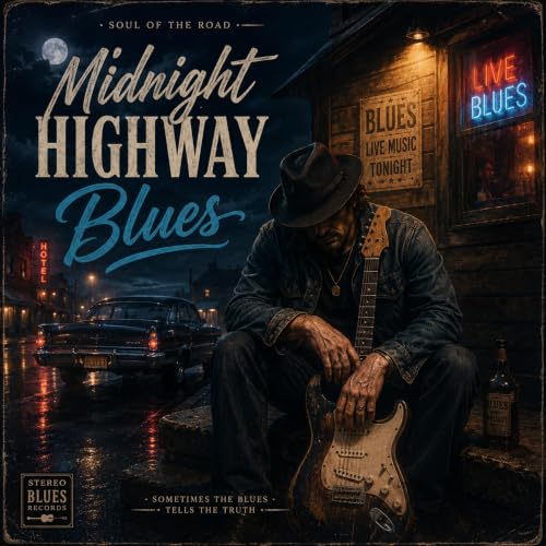 MIDNIGHT HIGHWAY BLUES | Blues Music – Emotional Blues Songs & Relaxing Blues Guitar