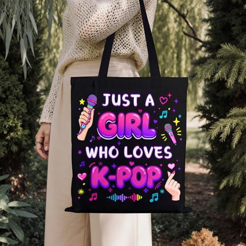 Bolsa tote de lona para fans de K-Pop miniatura 6