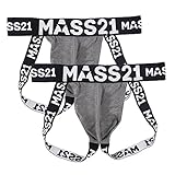MASS21 Men’s Cotton Underwear Comfy Pouch Jockstrap Supporter (XX-Large, Gray+Gray)