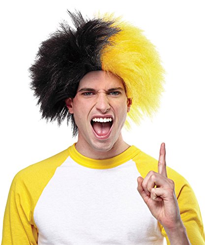 Morris Costumes Sports Fun Wig Black Gold