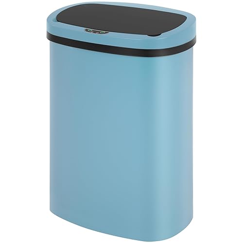 Miniatura 18 de FDW Cubo de basura de 13 galones de 50 litros para cocina, baño, dormitorio, oficina en casa, automático, sin tacto, de alta capacidad con tapa,