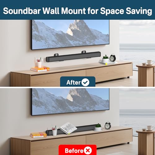 image for notiela Soundbar Mount Shelf for Samsung, Sony, LG, Vizio, Bose, Onn a