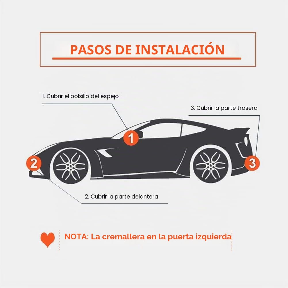 Kayme Funda Coche Exterior, Compatibles con Mercedes-Benz Clase C Sedán W204/W205/W206/C180/C200/C220 (2007-2025), Cubierta para Coche Impermeable Transpirable Anti-UV Antipolvo de 7 Capas.