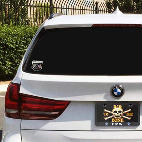 5pcs American US Flag Decal Sticker - Emblem Made from Aluminum Alloy - Perfect for Any Vehicle, Truck, car, Motorcycle, RV, Scooter,SUV,Door, window - Thumbnail 5