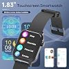 Smart Watch para Hombre, 120 Modos Deportivos con Pantalla HD de 1.83", Alexa Integrada, Monitor de Ritmo Cardíaco/Sueño, Resistente al Agua IP67, Llamadas por Bluetooth y Control de Música, Reloj Fitness para iPhone/Android (Negro) 6