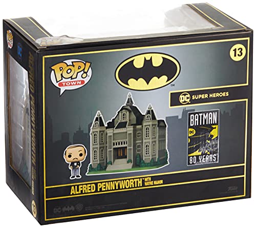 Funko Pop! Town: Batman 80Th - Wayne Manor With Alfred Pennyworth Vinyl Figure, Multicolor (45524), 3.75 Inches #TOP2