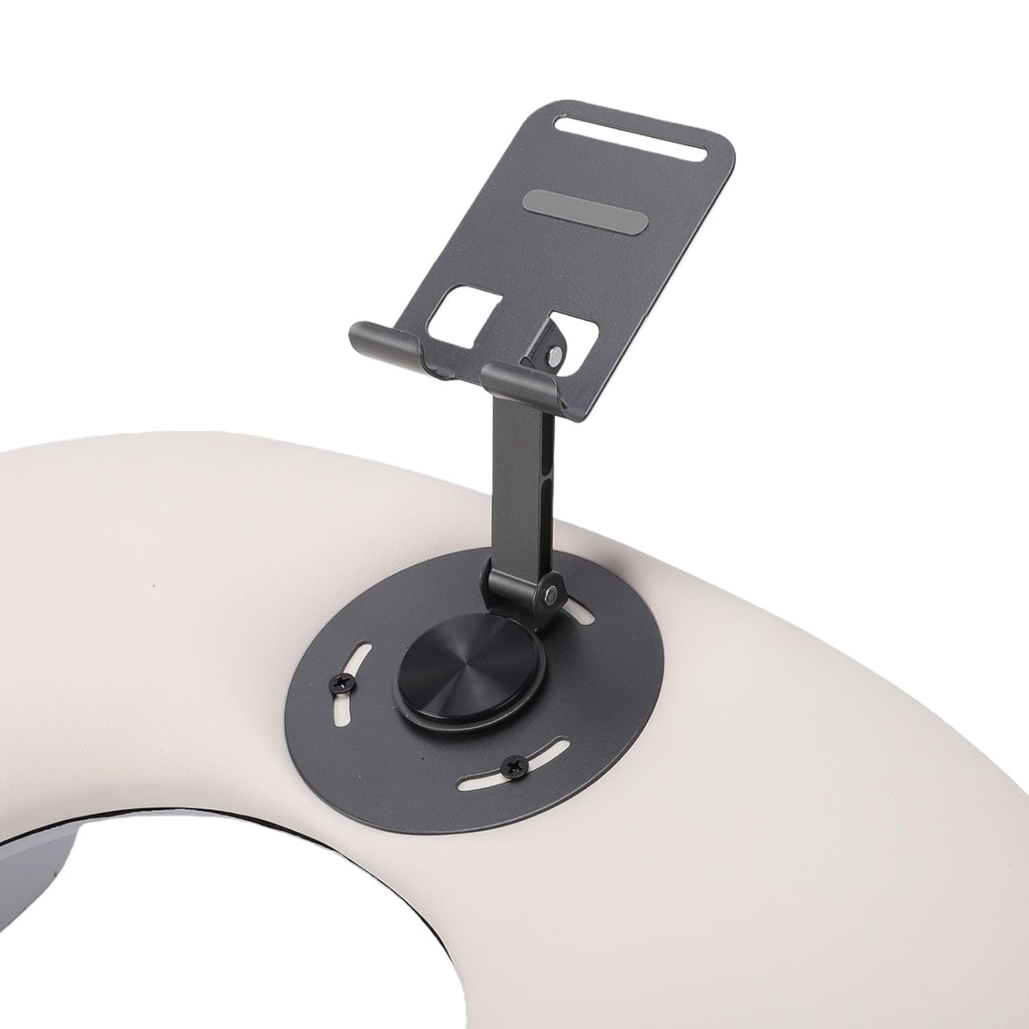 ZJchao Nail Arm Rest Manicure Hand Rest U Shaped Hand Pillow with 360 Rotatable Phone Holder for Salon Home Use White