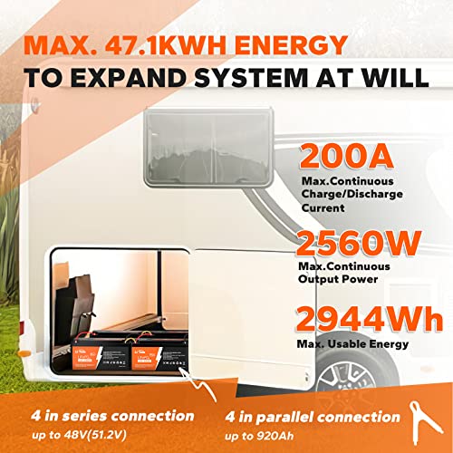 Litime 12V 230Ah Plus Lifepo4 Battery Built-In 200A Bms, Max 2944Wh Energy, Lithium Iron Phosphate Battery Perfect For Solar System, Rv, Camping, Boat, Home Energy Storage #TOP4
