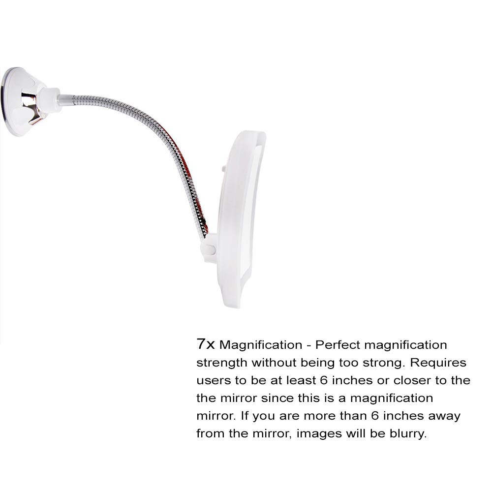 Sunplustrade Makeup Mirror With Lights and Magnification, Lighted Magnifying Mirror, Magnifying Mirror With Light, Lighted Makeup Mirror, Magnifying Makeup Mirror, Portable Personal Led Make Up Mirror : Beauty & Personal Care