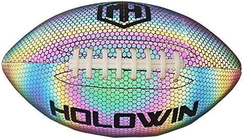 Holographic Luminous Light Up Reflective Football …