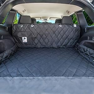 SUV Cargo Liner for Dogs, Waterproof Mat, Machine Washable, Nonslip Pet Car Seat Cover with Bumper Flap Protector, Will Keep Your Vehicle, Van, Truck or Jeep as Clean as Ever - XL, Universal Fit SUV Cargo Liner for Dogs, Waterproof Mat, Machine Washable, Nonslip Pet Car Seat Cover with Bumper Flap Protector, Will Keep Your Vehicle, Van, Truck or Jeep as Clean as Ever – XL, Universal Fit