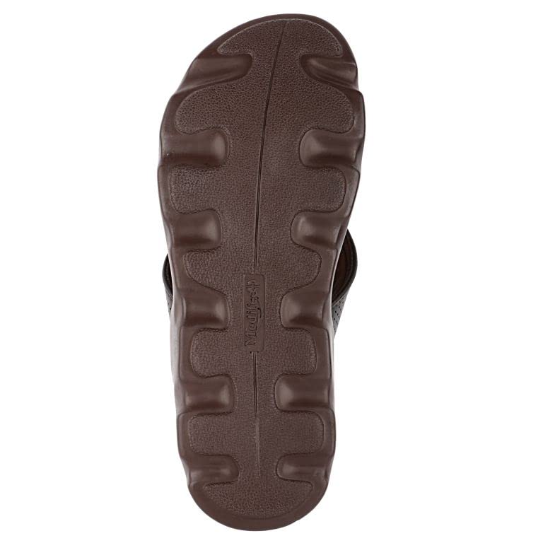 Image of Medifeet Broad Strap Cushioned Leather Slippers for Women
