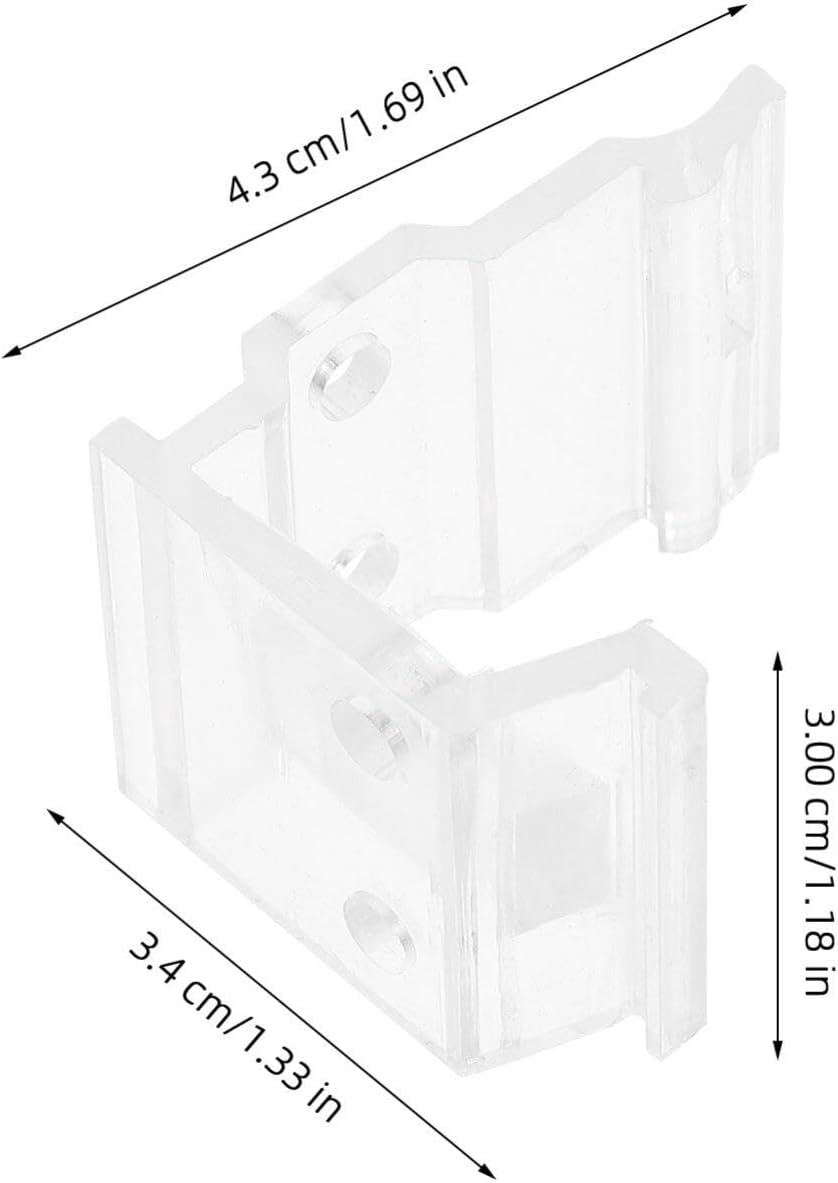 Luxshiny 2pcs Vertical Blind Mounting Bracket Clips for Easy Installation Vertical Blinds Brackets Compatible for Home Office Decor