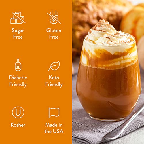 Image of Jordan's Skinny Mixes Syrups Coffee Syrup, Pumpkin Caramel Flavor Drink Mix, Zero Calorie Flavoring for Chai Latte, Protein Shake, Food & More, Sugar & Gluten Free, Keto Friendly, 25.4 Fl Oz (Pack of 6)
