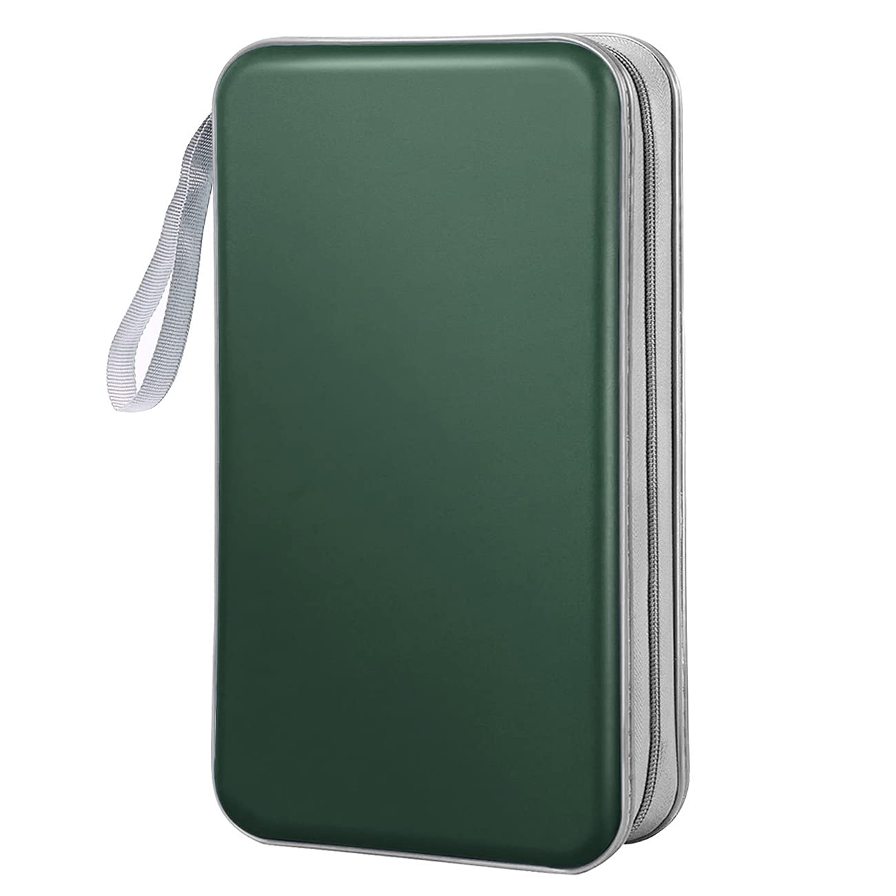 Bivisen CD Case Wallet, 80 Capacity DVD VCD Media Blu-ray Case Wallet Holder Storage Organizer (Dark Green)