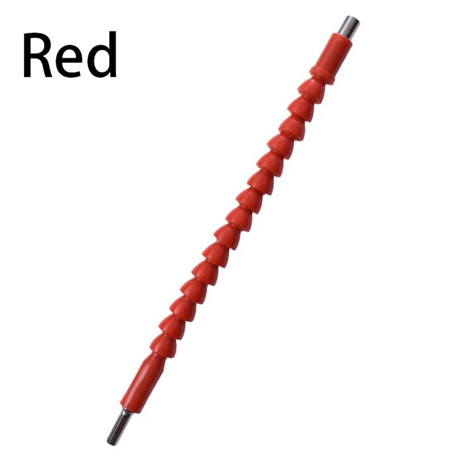 Elastyczne wiertło Elastyczny wałek wiertarski, magnetyczny uchwyt na bity, 1 szt. 295 mm do mocowania wiertła elektronicznego, trzpień sześciokątny 1/4"(Red)