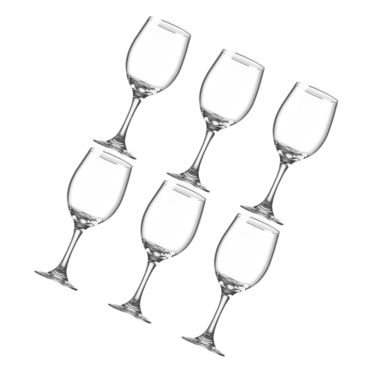 PRETYZOOM Copas de Vino de Cristal 6 Piezas 5ml para Uso Doméstico | Juego de Vidrio, Forma Elegante y Distintiva, Acabado Artesanal, para Bar y Celebraciones