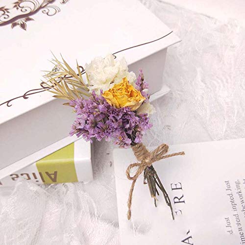 Mini ramo natural de flores secas decorativas miniatura 6