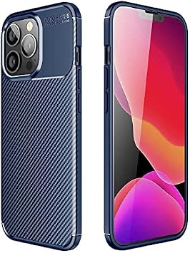 Spia Apple iPhone 13 Pro ile uyumlu K l f Lacivert Karbon Silikon Orijinal Esnek  nce Geli tirilmi  Dayan kl  Darbe Kar t  Koruyucu Yeni Nesil Tasar m Apple iPhone 13 Pro, Lacivert