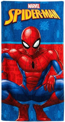 Clondo Telo Mare Bambino Per Spiderman Fan - Microfibra Morbida...